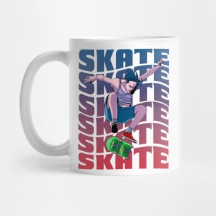 Skateboarder Kickflip Sk8er Boi Skate Skateboarding Mug